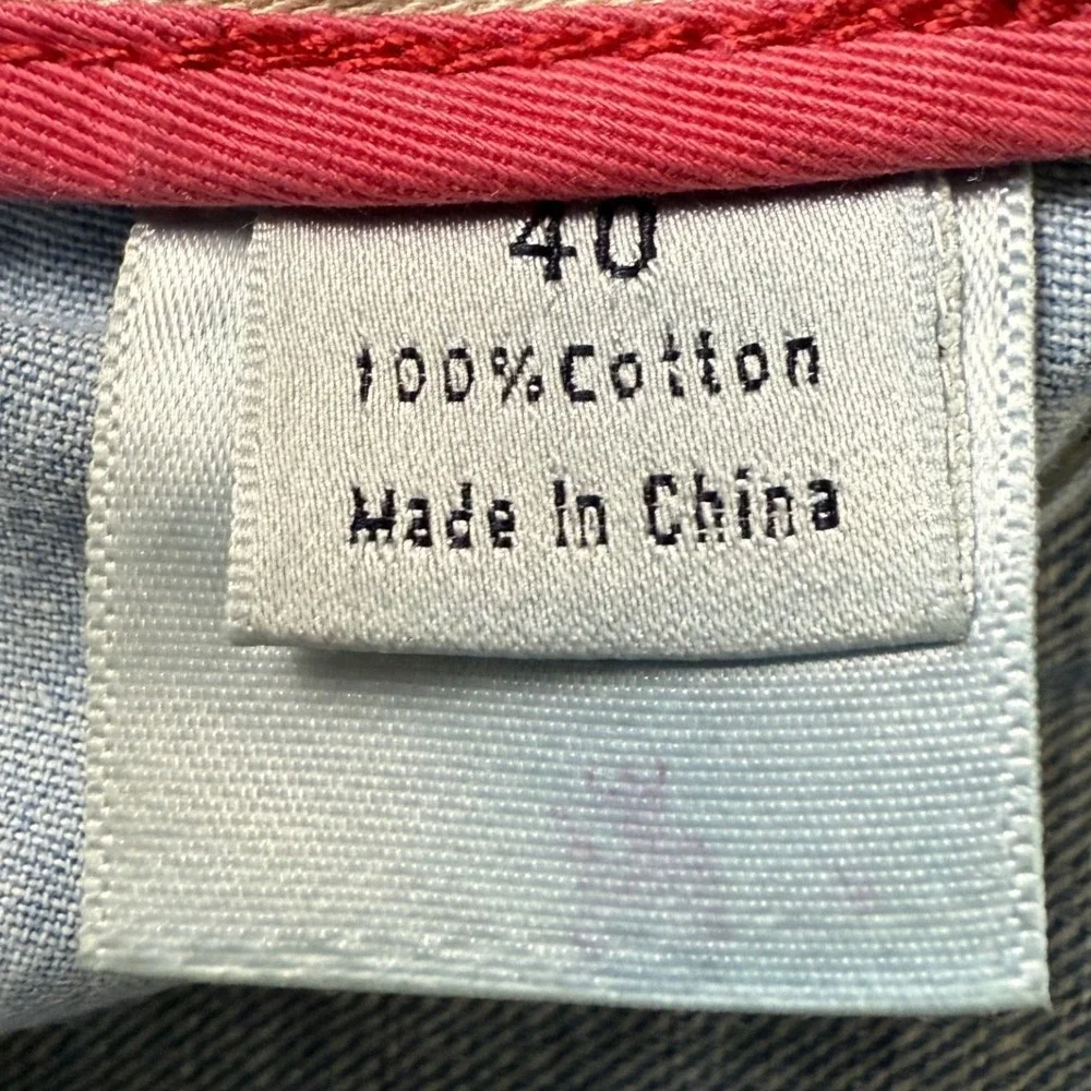 Breechen By‎ Scott Langfton Mens Distressed Ripped Blue Denim Jeans Sz 40